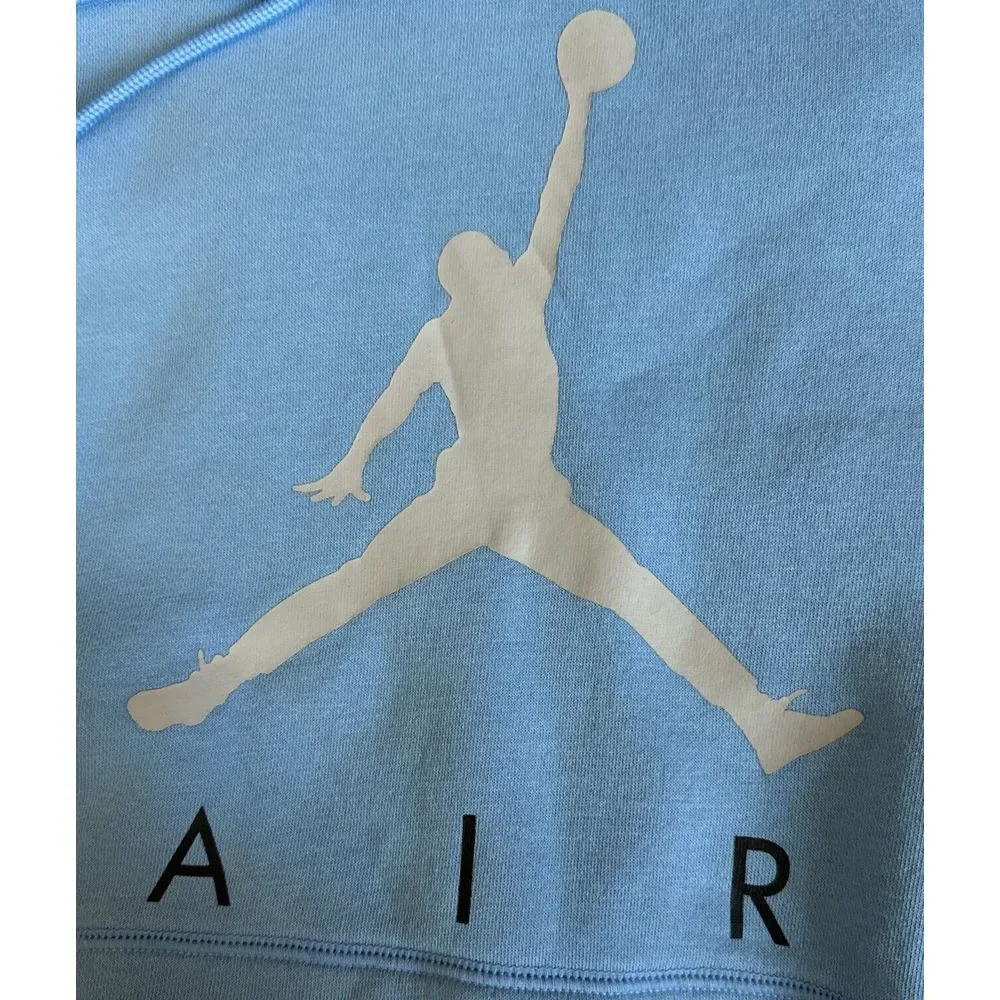Nike Air Jordan Pullover Jump Man Hoodie UNC‎ Blue, Men's Large EUC